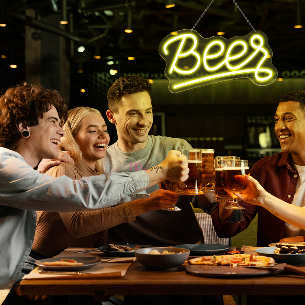 Wine Beer Whiskey Year - WHISKEY BAR Пиво Светодиодный неоновый свет