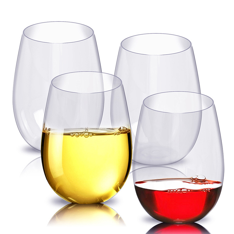 Wine Beer Juice - 2/4 шт. Небьющиеся пластиковые бокалы для