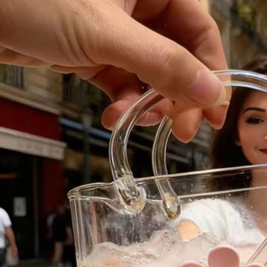 Wine Or Beer - Портативный стеклянный стакан-сумочка, креативные бокалы для