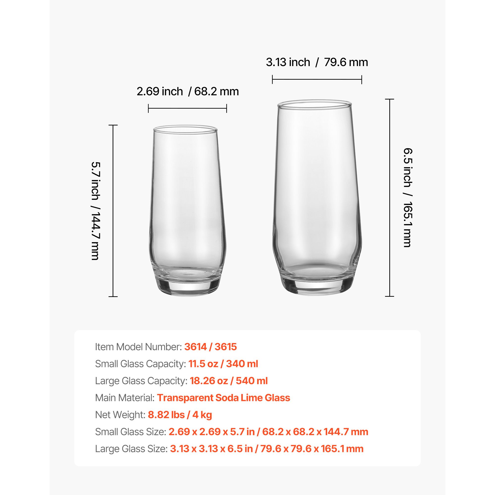 Wine Beer Mixed Drinks - Набор стаканов для напитков, 16 предметов,
