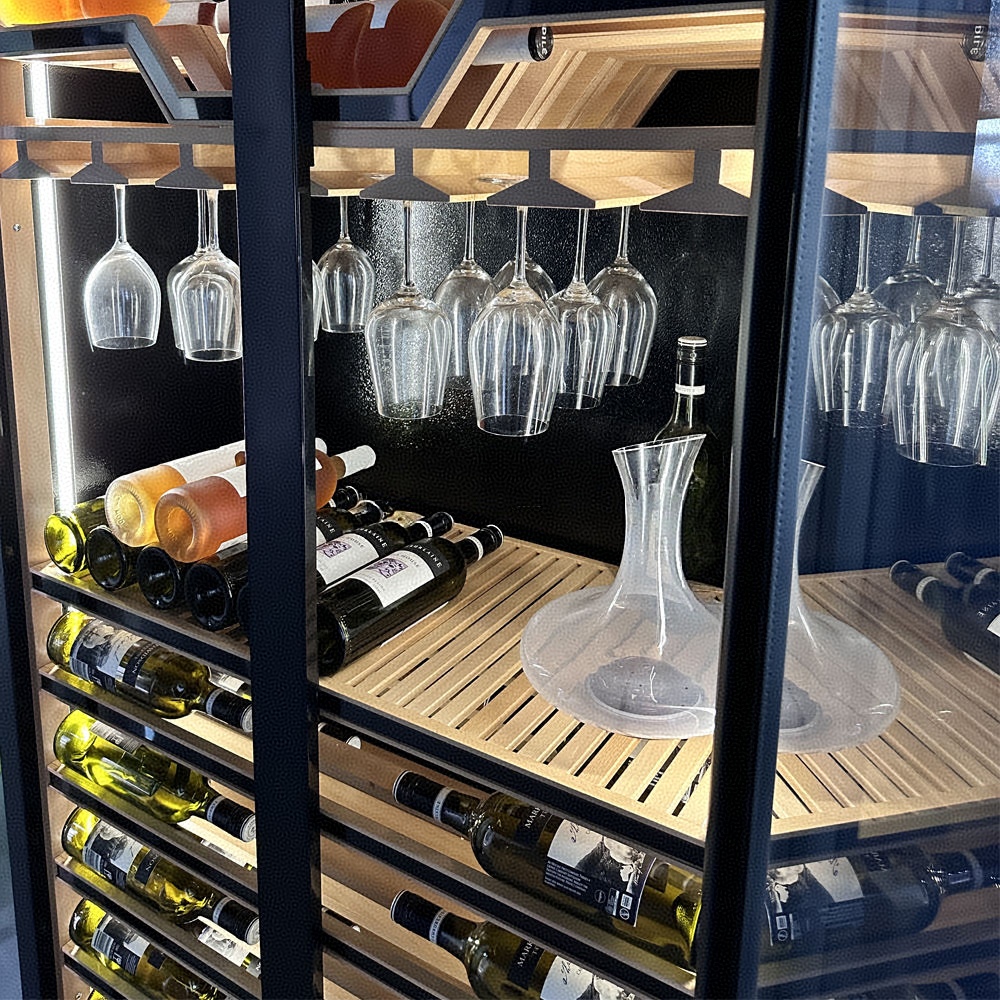 Две двери из закаленного стекл – обзор и цена Beer Wine Zone